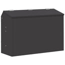 vidaXL Nyúl Etető Fekete 64.5 x 25.5 x 45.5 cm Hidegen Hengerelt Acél