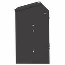 vidaXL Nyúl Etető Fekete 64.5 x 25.5 x 45.5 cm Hidegen Hengerelt Acél
