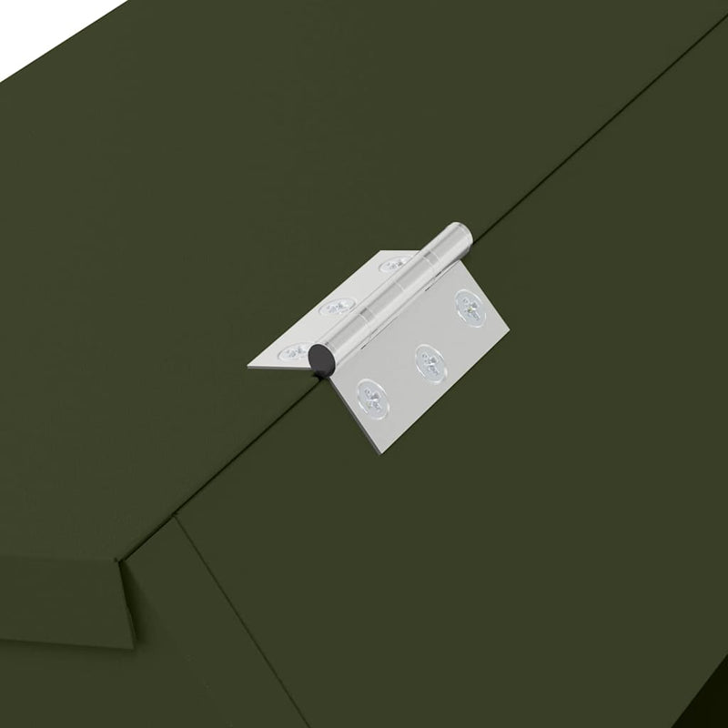 vidaXL Nyúl Etető Olajzöld 64.5 x 25.5 x 45.5 cm