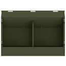 vidaXL Nyúl Etető Olajzöld 64.5 x 25.5 x 45.5 cm