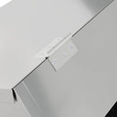 vidaXL Nyúl Etető Ezüst 64.5 x 25.5 x 45.5 cm Horganyzott acél