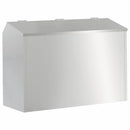 vidaXL Nyúl Etető Ezüst 64.5 x 25.5 x 45.5 cm Horganyzott acél