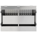 vidaXL Nyúl Etető Ezüst 64.5 x 25.5 x 45.5 cm Horganyzott acél