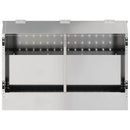 vidaXL Nyúl Etető Ezüst 64.5 x 25.5 x 45.5 cm Horganyzott acél