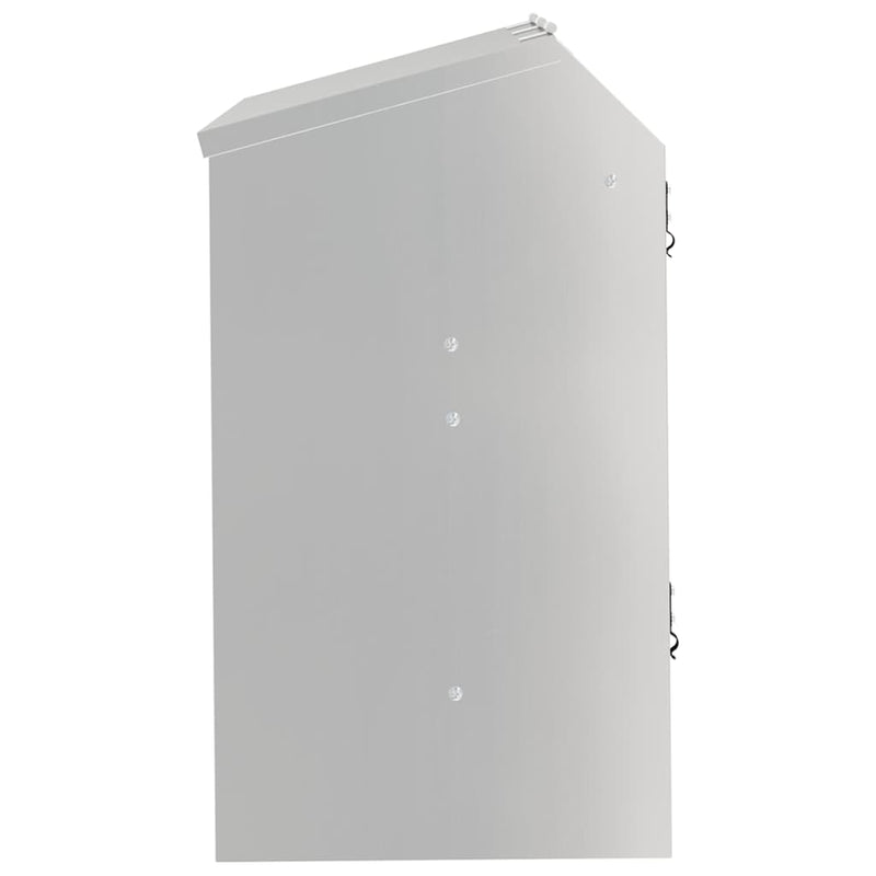 vidaXL Nyúl Etető Ezüst 64.5 x 25.5 x 45.5 cm Horganyzott acél