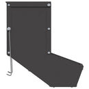 vidaXL Nyúl Etető Fekete 12,5 x 26 x 28,5 cm Hidegen Hengerelt Acél