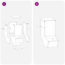 vidaXL Nyúl Etető Olajzöld 12,5 x 26 x 28,5 cm Hidegen Hengerelt Acél