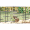 vidaXL Nyúl Etető Ezüst 12,5 x 26 x 28,5 cm Horganyzott acél