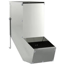 vidaXL Nyúl Etető Ezüst 12,5 x 26 x 28,5 cm Horganyzott acél