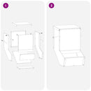 vidaXL Nyúl Etető Fekete 17,5 x 26 x 28,5 cm Hidegen Hengerelt Acél