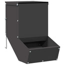 vidaXL Nyúl Etető Fekete 17,5 x 26 x 28,5 cm Hidegen Hengerelt Acél