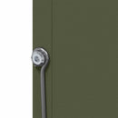 vidaXL Nyúl Etető Olajzöld 17,5 x 26 x 28,5 cm Hidegen Hengerelt Acél