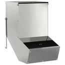 vidaXL Nyúl Etető Ezüst 17,5 x 26 x 28,5 cm Horganyzott acél