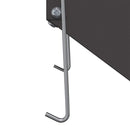 vidaXL Nyúl Etető Fekete 12,5 x 26 x 28,5 cm Hidegen Hengerelt Acél