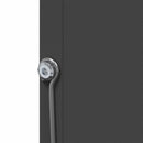 vidaXL Nyúl Etető Fekete 12,5 x 26 x 28,5 cm Hidegen Hengerelt Acél