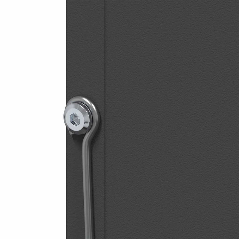 vidaXL Nyúl Etető Fekete 12,5 x 26 x 28,5 cm Hidegen Hengerelt Acél