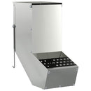 vidaXL Nyúl Etető Ezüst 12,5 x 26 x 28,5 cm Horganyzott acél