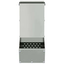 vidaXL Nyúl Etető Ezüst 12,5 x 26 x 28,5 cm Horganyzott acél