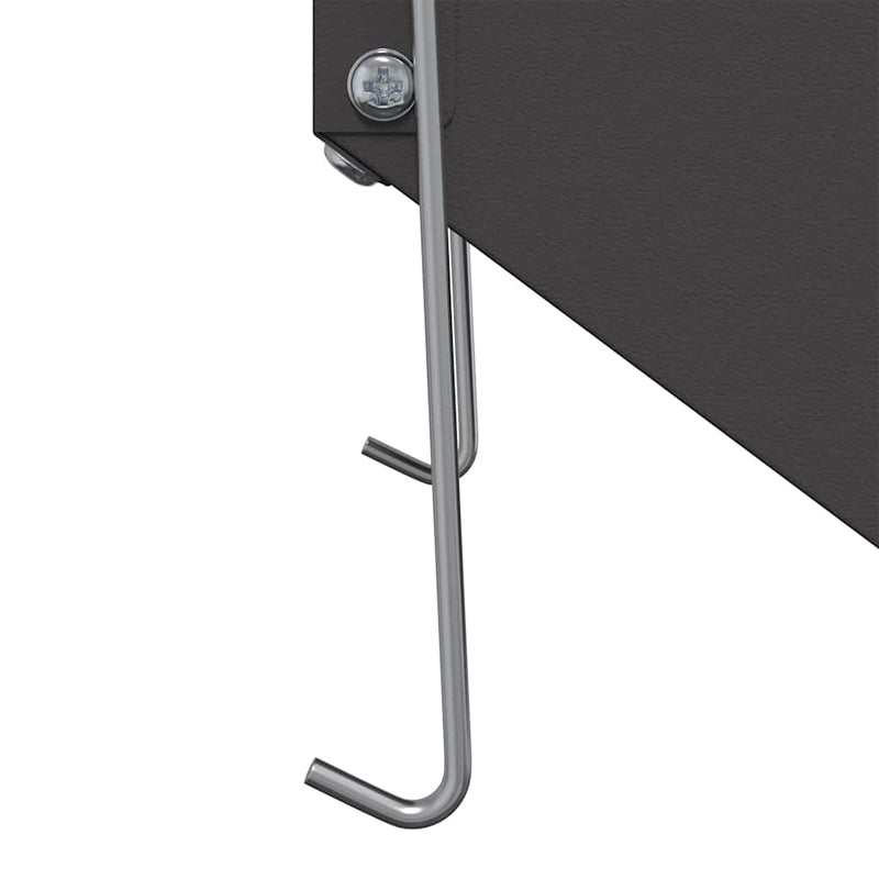 vidaXL Nyúl Etető Fekete 17,5 x 26 x 28,5 cm Hidegen Hengerelt Acél