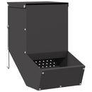 vidaXL Nyúl Etető Fekete 17,5 x 26 x 28,5 cm Hidegen Hengerelt Acél