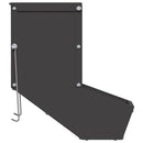 vidaXL Nyúl Etető Fekete 17,5 x 26 x 28,5 cm Hidegen Hengerelt Acél