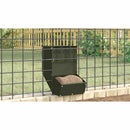 vidaXL Nyúl Etető Olajzöld 17,5 x 26 x 28,5 cm Hidegen Hengerelt Acél