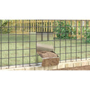 vidaXL Nyúl Etető Ezüst 17,5 x 26 x 28,5 cm Horganyzott acél
