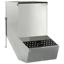 vidaXL Nyúl Etető Ezüst 17,5 x 26 x 28,5 cm Horganyzott acél