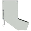 vidaXL Nyúl Etető Ezüst 17,5 x 26 x 28,5 cm Horganyzott acél