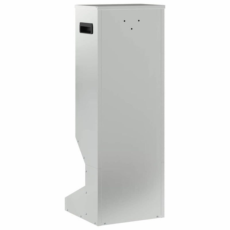 vidaXL Szarvas etető Ezüst 28 x 30 x 80 cm Horganyzott acél