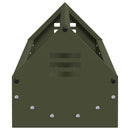 vidaXL Csirke Etető Tál Olajzöld 108 x 20,5 x 20 cm