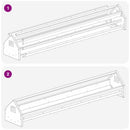 vidaXL Csirke Etető Tál Ezüst 108 x 20,5 x 20 cm Horganyzott acél