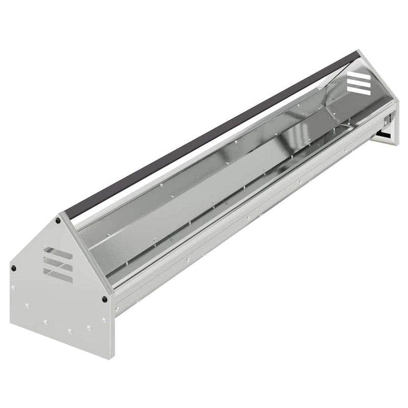 vidaXL Csirke Etető Tál Ezüst 108 x 20,5 x 20 cm Horganyzott acél