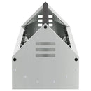 vidaXL Csirke Etető Tál Ezüst 108 x 20,5 x 20 cm Horganyzott acél