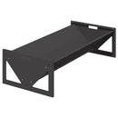 vidaXL Állattenyésztési takarmányzó Fekete 108 x 50 x 28 cm