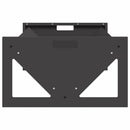 vidaXL Állattenyésztési takarmányzó Fekete 108 x 50 x 28 cm
