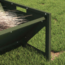 vidaXL Állattenyésztési takarmányzó Olajzöld 108 x 50 x 28 cm