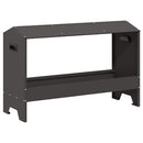 vidaXL Csirke Etető Tál Fekete 81 x 32 x 53,5 cm