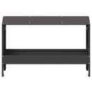 vidaXL Csirke Etető Tál Fekete 81 x 32 x 53,5 cm