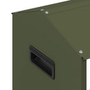 vidaXL Csirke Etető Tál Olajzöld 81 x 32 x 53,5 cm