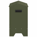 vidaXL Csirke Etető Tál Olajzöld 81 x 32 x 53,5 cm