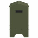 vidaXL Csirke Etető Tál Olajzöld 81 x 32 x 53,5 cm