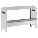 vidaXL Csirke Etető Tál Ezüst 81 x 32 x 53,5 cm Horganyzott acél