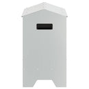 vidaXL Csirke Etető Tál Ezüst 81 x 32 x 53,5 cm Horganyzott acél