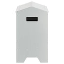vidaXL Csirke Etető Tál Ezüst 81 x 32 x 53,5 cm Horganyzott acél