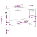 vidaXL Csirke Etető Tál Ezüst 81 x 32 x 53,5 cm Horganyzott acél