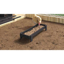 vidaXL Csirke Etető Tál Fekete 80 x 28 x 13.5 cm