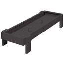 vidaXL Csirke Etető Tál Fekete 80 x 28 x 13.5 cm