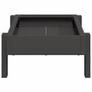 vidaXL Csirke Etető Tál Fekete 80 x 28 x 13.5 cm