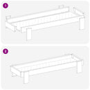 vidaXL Csirke Etető Tál Olajzöld 80 x 28 x 13.5 cm